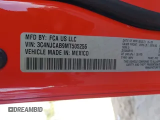 2021 Jeep Compass Sport с VIN 3C4NJCAB9MT505256, выставлен на аукционе IAAI как лот 42105809 с пробегом 48 376 миль миль и . История ставок и продаж доступна на DreamBid. Изображение 9.
