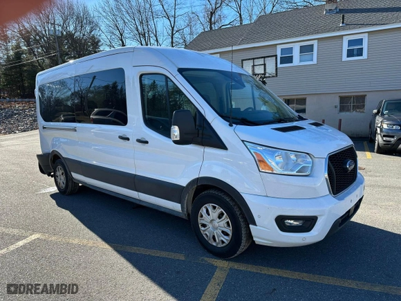 2022 Ford Transit Passenger Wagon XL with VIN 1FBAX2C81NKA48667, listed as a Copart auction lot 41432375 with 53,995 mi miles and Clean Title. Bid and sale history available at carsss.com. Image 4.
