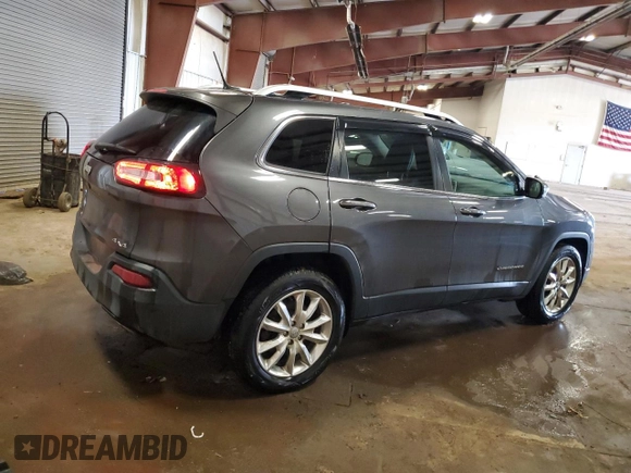 2015 Jeep Cherokee Limited with VIN 1C4PJMDS5FW698416, listed as a Copart auction lot 46126265 with 125,919 mi miles and Clean Title. Bid and sale history available at DreamBid. Image 3.
