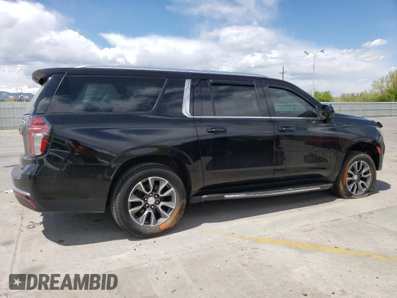 2021 Chevrolet Suburban LT z VIN 1GNSKCKD4MR362443, wystawiony jako Copart lot #55284375 z przebiegiem 153 049 mil mil oraz Szkoda całkowita • Salvage title. Historia ofert i sprzedaży dostępna na DreamBid. Obrazek 3.