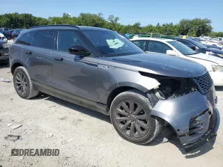 2018 Land Rover Range Rover Velar R-Dynamic SE with VIN SALYL2RN5JA770879, listed as a Copart auction lot 62115015 with 74,656 mi miles and Salvage title. Bid and sale history available at DreamBid. Image 4.