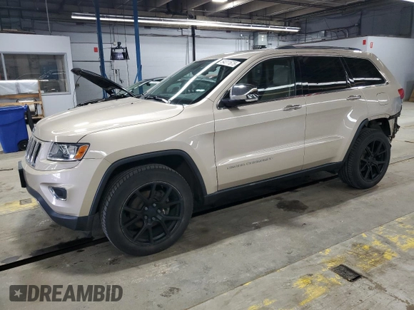 2014 Jeep Grand Cherokee Limited z VIN 1C4RJFBG1EC148908, wystawiony jako Copart lot #54311675 z przebiegiem 90 886 mil mil oraz Szkoda całkowita • Salvage title. Historia ofert i sprzedaży dostępna na DreamBid. Obrazek 1.