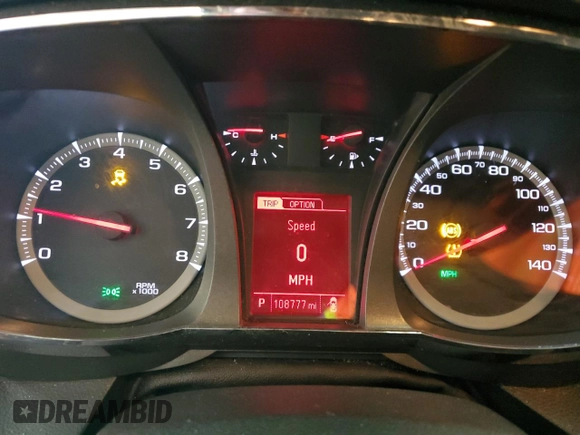 2015 GMC Terrain SLE z VIN 2GKFLWE31F6174915, wystawiony jako Copart lot #71265493 z przebiegiem 108 777 mil mil oraz Szkoda całkowita • Salvage title. Historia ofert i sprzedaży dostępna na DreamBid. Obrazek 9.