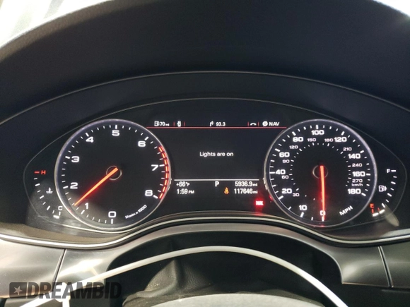 2012 Audi A7 3.0 Prestige with VIN WAU2GAFC4CN176226, listed as a Copart auction lot 49994405 with 117,646 mi miles and Salvage Title. Bid and sale history available at carsss.com. Image 9.