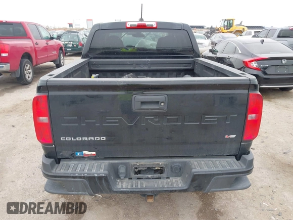 2021 Chevrolet Colorado 2WD Work Truck z VIN 1GCGSBEN5M1293788, wystawiony jako IAAI lot #42072335 z przebiegiem 66 806 mil mil oraz . Historia ofert i sprzedaży dostępna na DreamBid. Obrazek 16.