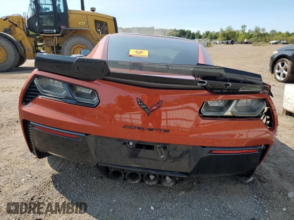 2015 Chevrolet Corvette Z06 3LZ with VIN 1G1YU2D61F5604792, listed as a Copart auction lot 69976954 with 16,658 mi miles and Salvage Title. Bid and sale history available at carsss.com. Image 6.