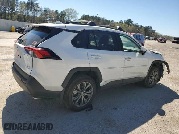 2025 Toyota RAV4 Hybrid XLE Premium with VIN 2T3B6RFVXSW084227, listed as a Copart auction lot 48907275 with 1,692 mi miles and Salvage Title. Bid and sale history available at DreamBid. Image 3.