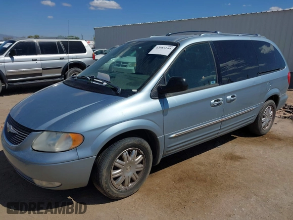 2003 Chrysler Town & Country Limited with VIN 2C8GP64LX3R360516, listed as a IAAI auction lot 42083148 with 185,244 mi miles. Bid and sale history available at carsss.com. Image 2.