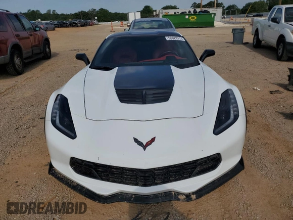 2015 Chevrolet Corvette Z06 3LZ with VIN 1G1YU2D64F5609100, listed as a Copart auction lot 58628714 with 45,992 mi miles and Salvage Title. Bid and sale history available at carsss.com. Image 5.