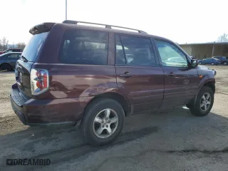 2007 Honda Pilot EX-L with VIN 2HKYF18587H501576, listed as a Copart auction lot 48553955 with 178,796 mi miles and Clean Title. Bid and sale history available at carsss.com. Image 3.