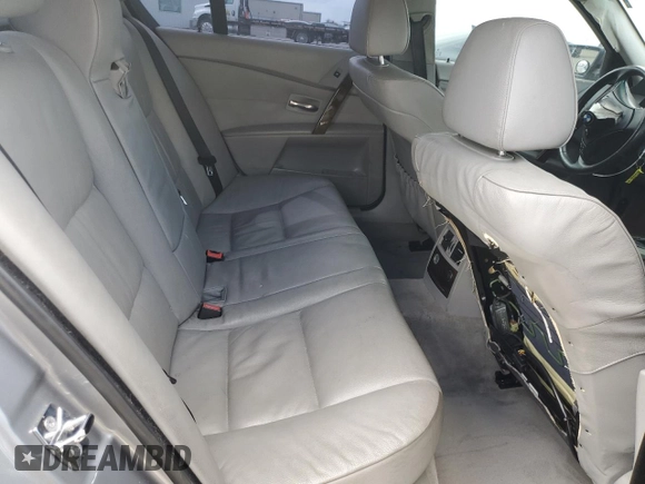 2006 BMW 5 Series 530xi with VIN WBANF73546CG68265, listed as a Copart auction lot 51184425 with 194,170 mi miles and Salvage Title. Bid and sale history available at DreamBid. Image 10.