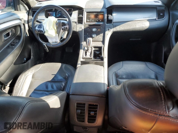 2015 Ford Taurus SEL with VIN 1FAHP2H89FG155477, listed as a Copart auction lot 49593245 with 122,448 mi miles and Salvage Title. Bid and sale history available at DreamBid. Image 8.