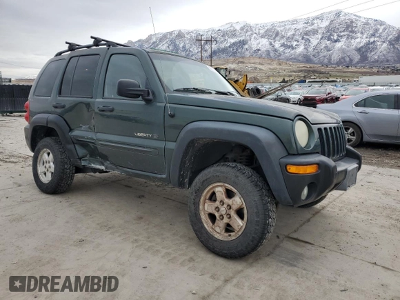 2002 Jeep Liberty Limited with VIN 1J4GL58K52W220933, listed as a Copart auction lot 49211765 with 189,095 mi miles and Salvage title. Bid and sale history available at DreamBid. Image 4.