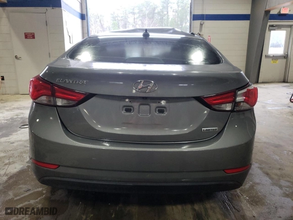 2014 Hyundai Elantra Limited with VIN 5NPDH4AE8EH493349, listed as a Copart auction lot 83904834 with 0 mi miles and Salvage Title. Bid and sale history available at carsss.com. Image 6.