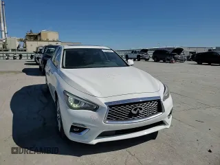 2019 Infiniti Q50 Luxe with VIN JN1EV7ARXKM558286, listed as a Copart auction lot 47453495 with 95,086 mi miles and Salvage Title. Bid and sale history available at carsss.com. Image 10.