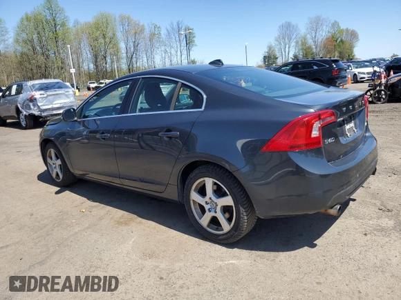 2013 Volvo S60 T5 with VIN YV1612FH4D2187425, listed as a Copart auction lot 54488905 with 123,777 mi miles and Salvage Title. Bid and sale history available at carsss.com. Image 2.