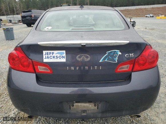 2008 Infiniti G35 Sedan Journey with VIN JNKBV61E38M201823, listed as a Copart auction lot 48390235 with 143,743 mi miles and Salvage Title. Bid and sale history available at carsss.com. Image 6.