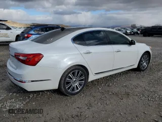 2014 Kia Cadenza Premium with VIN KNALN4D76E5157035, listed as a Copart auction lot 86649254 with 39,383 mi miles and Salvage Title. Bid and sale history available at carsss.com. Image 3.