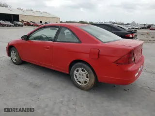 2002 Honda Civic LX with VIN 1HGEM21532L022237, listed as a Copart auction lot 46659315 with 0 mi miles and Clean Title. Bid and sale history available at carsss.com. Image 2.