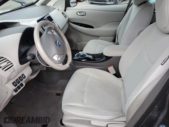 2015 Nissan LEAF SV with VIN 1N4AZ0CP5FC307552, listed as a Copart auction lot 56620624 with 40,007 mi miles and Salvage Title. Bid and sale history available at carsss.com. Image 7.