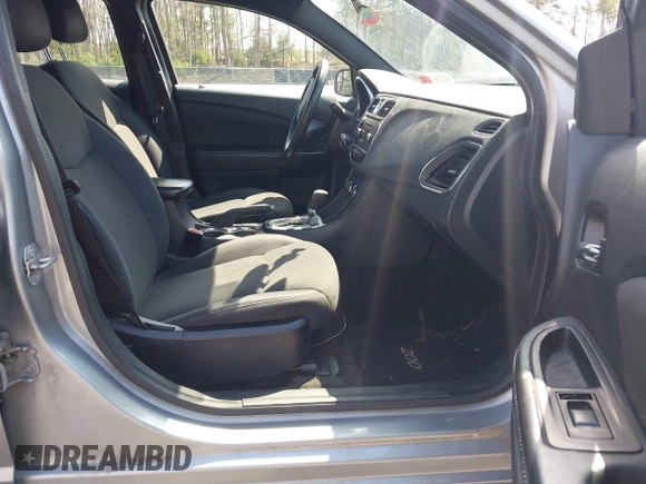 2014 Chrysler 200 LX with VIN 1C3CCBAB7EN212540, listed as a IAAI auction lot 42037247 with 207,670 mi miles. Bid and sale history available at carsss.com. Image 5.
