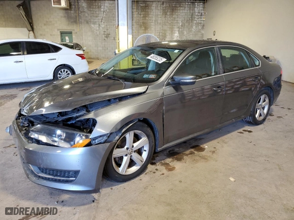 2013 Volkswagen Passat SE with VIN 1VWBP7A30DC112644, listed as a Copart auction lot 48055235 with 68,975 mi miles and Salvage Title. Bid and sale history available at carsss.com. Image 1.