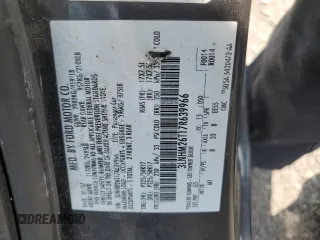 2007 Lincoln MKZ with VIN 3LNHM26T17R639966, listed as a Copart auction lot 59353455 with 126,357 mi miles and Salvage title. Bid and sale history available at DreamBid. Image 12.