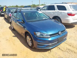2019 Volkswagen Golf S with VIN 3VWG57AU7KM013321, listed as a IAAI auction lot 41968941 with 80,580 mi miles. Bid and sale history available at carsss.com. Image 1.