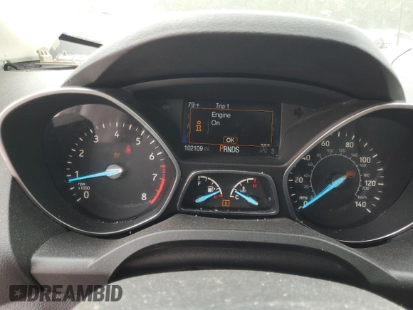 2017 Ford Escape SE with VIN 1FMCU0GD9HUE00634, listed as a Copart auction lot 53939945 with 102,109 mi miles and Salvage Title. Bid and sale history available at DreamBid. Image 9.