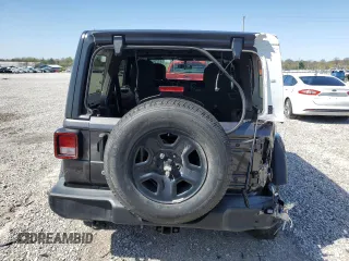 2020 Jeep Wrangler Unlimited Sport with VIN 1C4HJXDG6LW201614, listed as a Copart auction lot 51756345 with 56,346 mi miles and Salvage title. Bid and sale history available at DreamBid. Image 6.