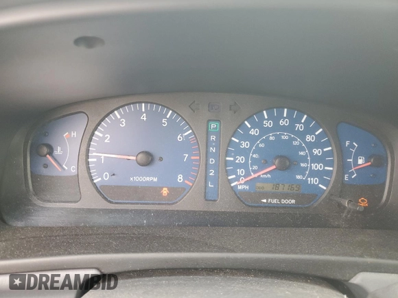 2002 Toyota Sienna LE with VIN 4T3ZF13C22U419662, listed as a Copart auction lot 44491265 with 187,169 mi miles and Salvage Title. Bid and sale history available at DreamBid. Image 9.