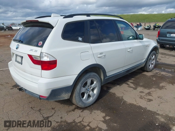 2008 BMW X3 3.0si with VIN WBXPC93438WJ04762, listed as a IAAI auction lot 41929429 with 170,270 mi miles. Bid and sale history available at carsss.com. Image 4.