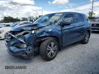 2018 Honda Pilot EX-L with VIN 5FNYF5H50JB031816, listed as a Copart auction lot 62383075 with 121,955 mi miles and Salvage title. Bid and sale history available at DreamBid. Image 1.