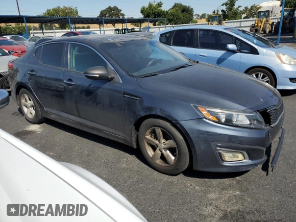 2015 Kia Optima LX with VIN KNAGM4A77F5604983, listed as a Copart auction lot 62608095 with 187,209 mi miles and Clean title. Bid and sale history available at DreamBid. Image 4.
