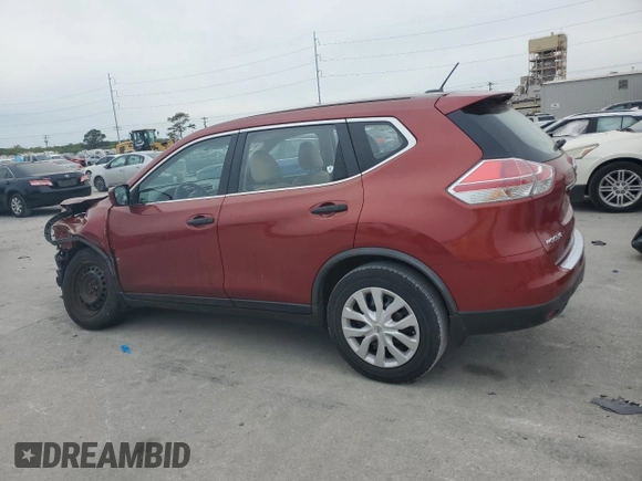 2016 Nissan Rogue S with VIN JN8AT2MT0GW003830, listed as a Copart auction lot 50903195 with 124,360 mi miles and Salvage Title. Bid and sale history available at carsss.com. Image 2.