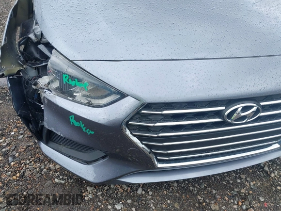 2018 Hyundai Accent SE with VIN 3KPC24A35JE015593, listed as a IAAI auction lot 41973931 with 119,135 mi miles and . Bid and sale history available at carsss.com. Image 18.