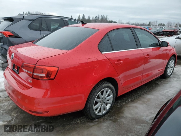 2015 Volkswagen Jetta Sedan 1.8T SE with VIN 3VWD07AJ3FM351148, listed as a Copart auction lot 45734125 with 198,802 mi miles and Salvage Title. Bid and sale history available at carsss.com. Image 3.