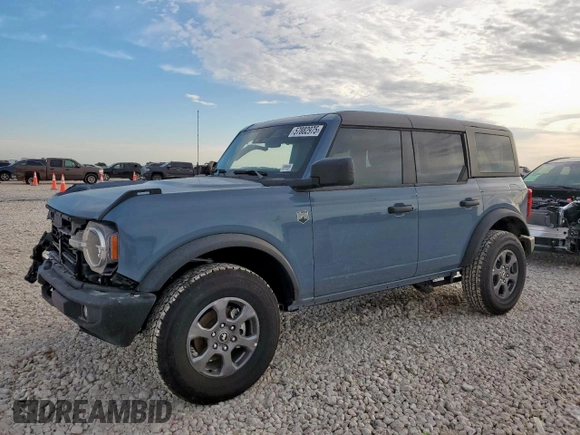 2024 Ford Bronco Big Bend with VIN 1FMDE7BH7RLB38639, listed as a Copart auction lot 57882975 with 1,519 mi miles and Salvage title. Bid and sale history available at DreamBid. Image 1.