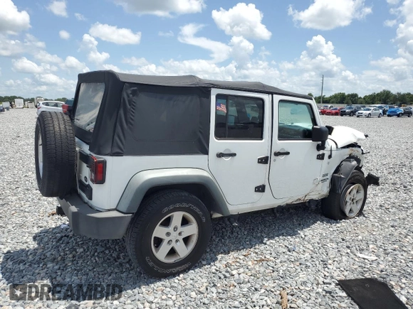 2012 Jeep Wrangler Unlimited Sport with VIN 1C4BJWDG6CL240673, listed as a Copart auction lot 60669625 with Not provided miles and Salvage title. Bid and sale history available at DreamBid. Image 3.