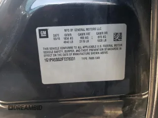 2015 Chevrolet Cruze LS z VIN 1G1PA5SG2F7278331, wystawiony jako Copart lot #52380075 z przebiegiem 138 848 mil mil oraz Szkoda całkowita • Salvage title. Historia ofert i sprzedaży dostępna na DreamBid. Obrazek 13.