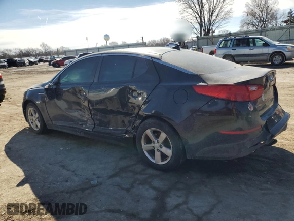 2015 Kia Optima LX with VIN KNAGM4A78F5650676, listed as a Copart auction lot 44618535 with 103,858 mi miles and Salvage Title. Bid and sale history available at carsss.com. Image 2.