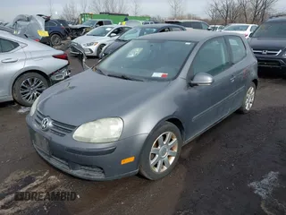 2009 Volkswagen Rabbit S with VIN WVWBB71K59W064153, listed as a IAAI auction lot 41514356 with 97,283 mi miles. Bid and sale history available at carsss.com. Image 2.
