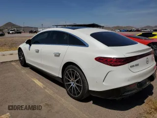 2022 Mercedes-Benz EQS with VIN W1KCG4EB4NA006594, listed as a Copart auction lot 57069874 with 10,826 mi miles and Salvage Title. Bid and sale history available at carsss.com. Image 2.