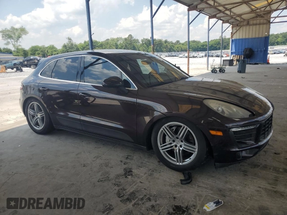 2015 Porsche Macan S with VIN WP1AB2A53FLB59122, listed as a Copart auction lot 62160925 with 105,169 mi miles and Clean title. Bid and sale history available at DreamBid. Image 4.