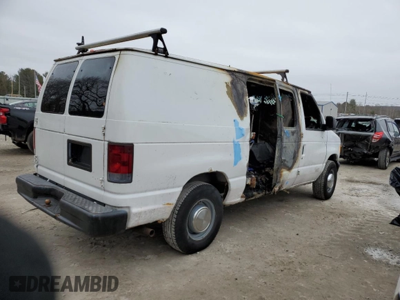 2005 Ford Econoline Cargo with VIN 1FTNE24W05HA67241, listed as a Copart auction lot 85980654 with Not Provided miles and Clean Title. Bid and sale history available at carsss.com. Image 3.