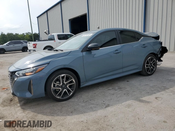 2024 Nissan Sentra SR with VIN 3N1AB8DV0RY358384, listed as a Copart auction lot 55719145 with 3,132 mi miles and Salvage title. Bid and sale history available at DreamBid. Image 1.