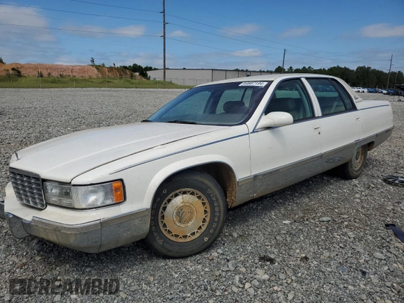 1996 Cadillac Fleetwood z VIN 1G6DW52P1TR715038, wystawiony jako Copart lot #69987194 z przebiegiem Nie podano mil oraz Szkody całkowita. Historia ofert i sprzedaży dostępna na DreamBid. Obrazek 1.