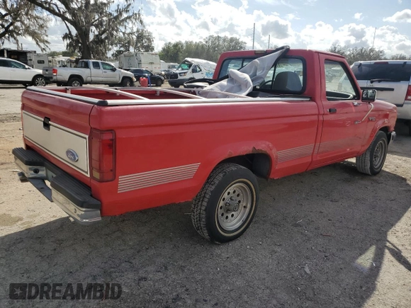 1991 Ford Ranger Splash with VIN 1FTCR10XXMTA47904, listed as a Copart auction lot 85566634 with 39,495 mi miles and Salvage Title. Bid and sale history available at DreamBid. Image 3.