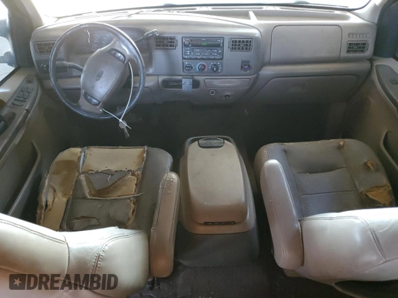 2001 Ford F-250 XL with VIN 1FTNW20L91EA06152, listed as a Copart auction lot 72660874 with 285,235 mi miles and Salvage title. Bid and sale history available at DreamBid. Image 8.