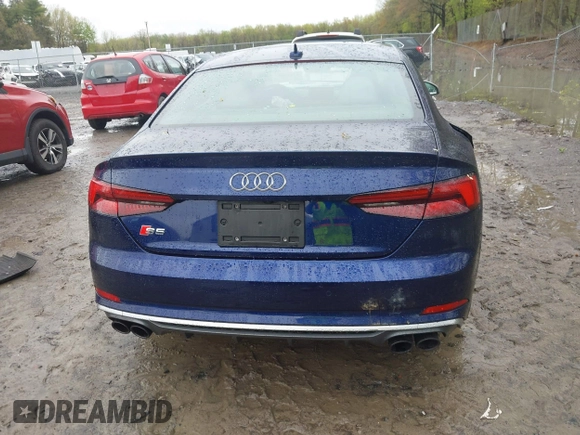 2018 Audi S5 Premium Plus z VIN WAUP4AF55JA074714, wystawiony jako IAAI lot #42198303 z przebiegiem 43 795 mil mil oraz . Historia ofert i sprzedaży dostępna na DreamBid. Obrazek 16.